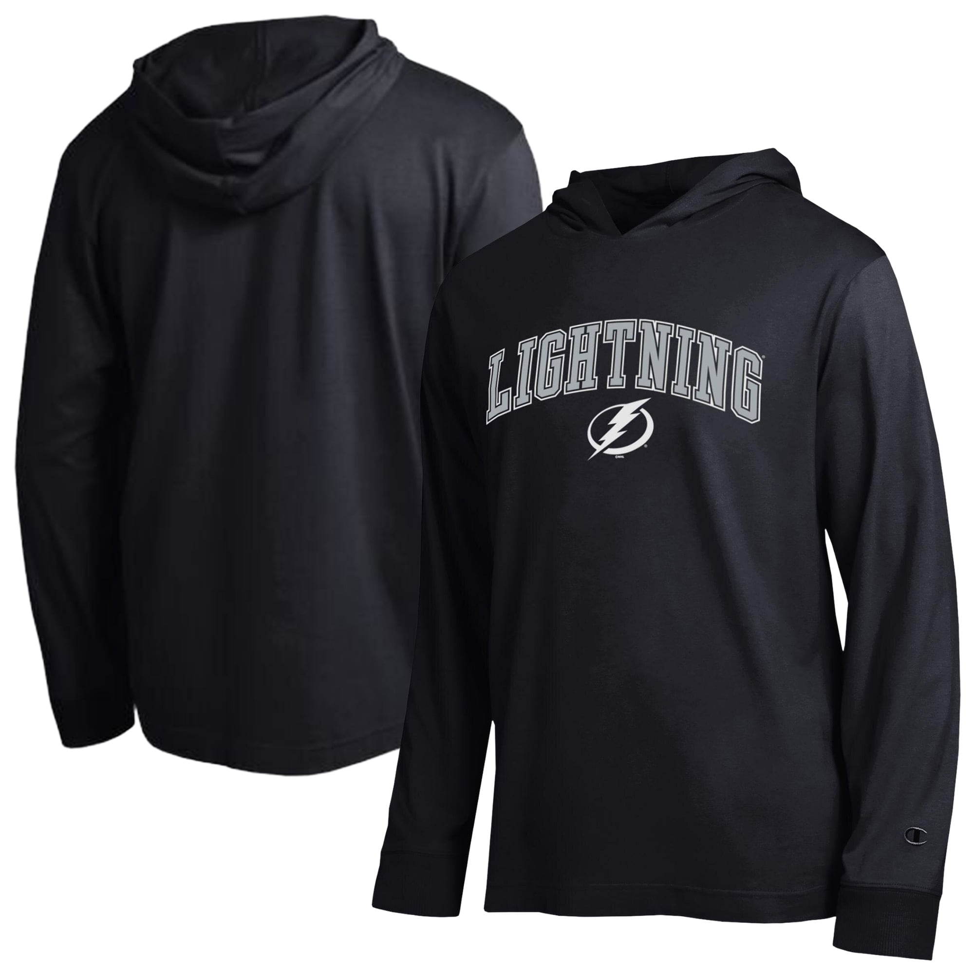 T-shirt à manches longues et capuche léger Champion noir Tampa Bay Lightning All-Star pour homme