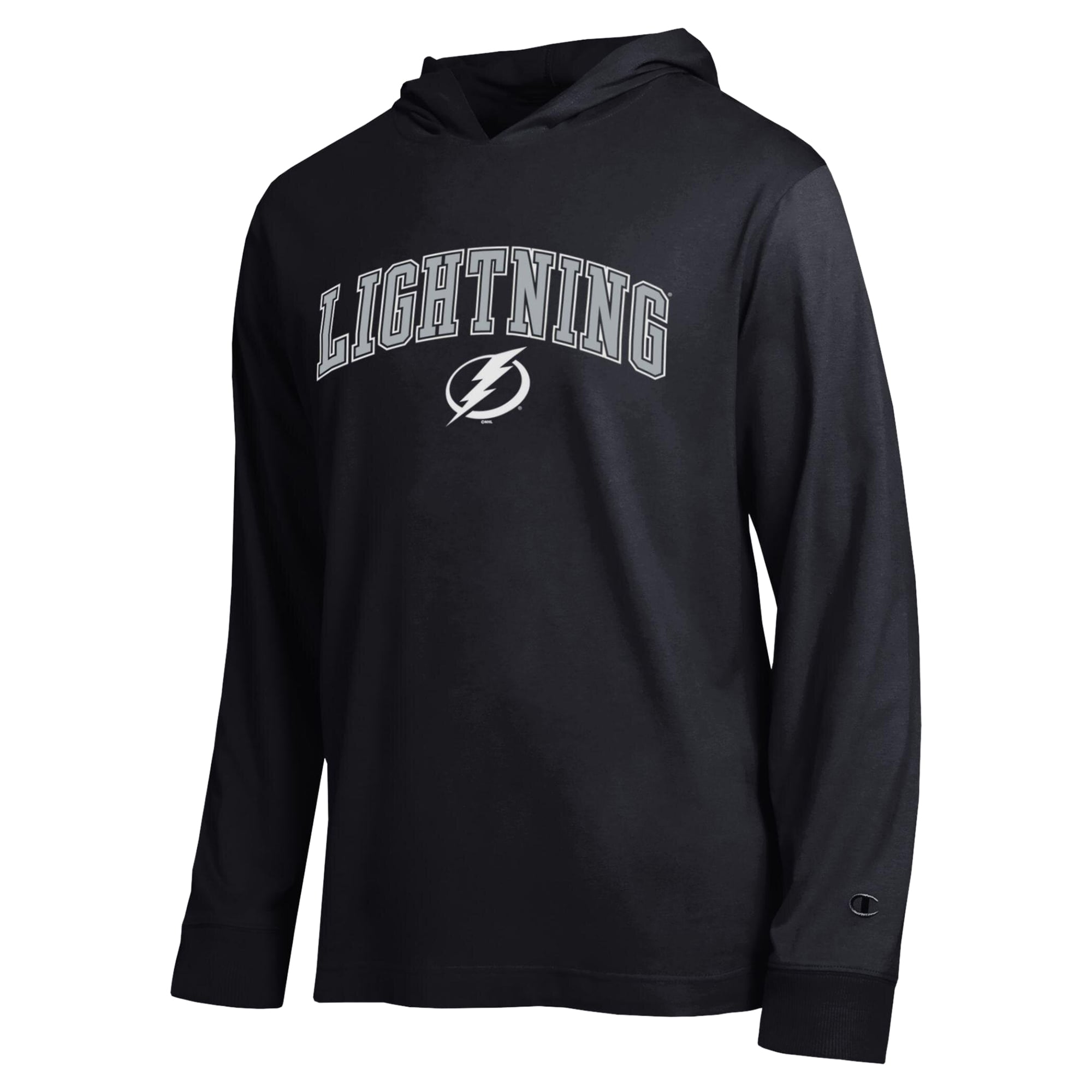 T-shirt à manches longues et capuche léger Champion noir Tampa Bay Lightning All-Star pour homme