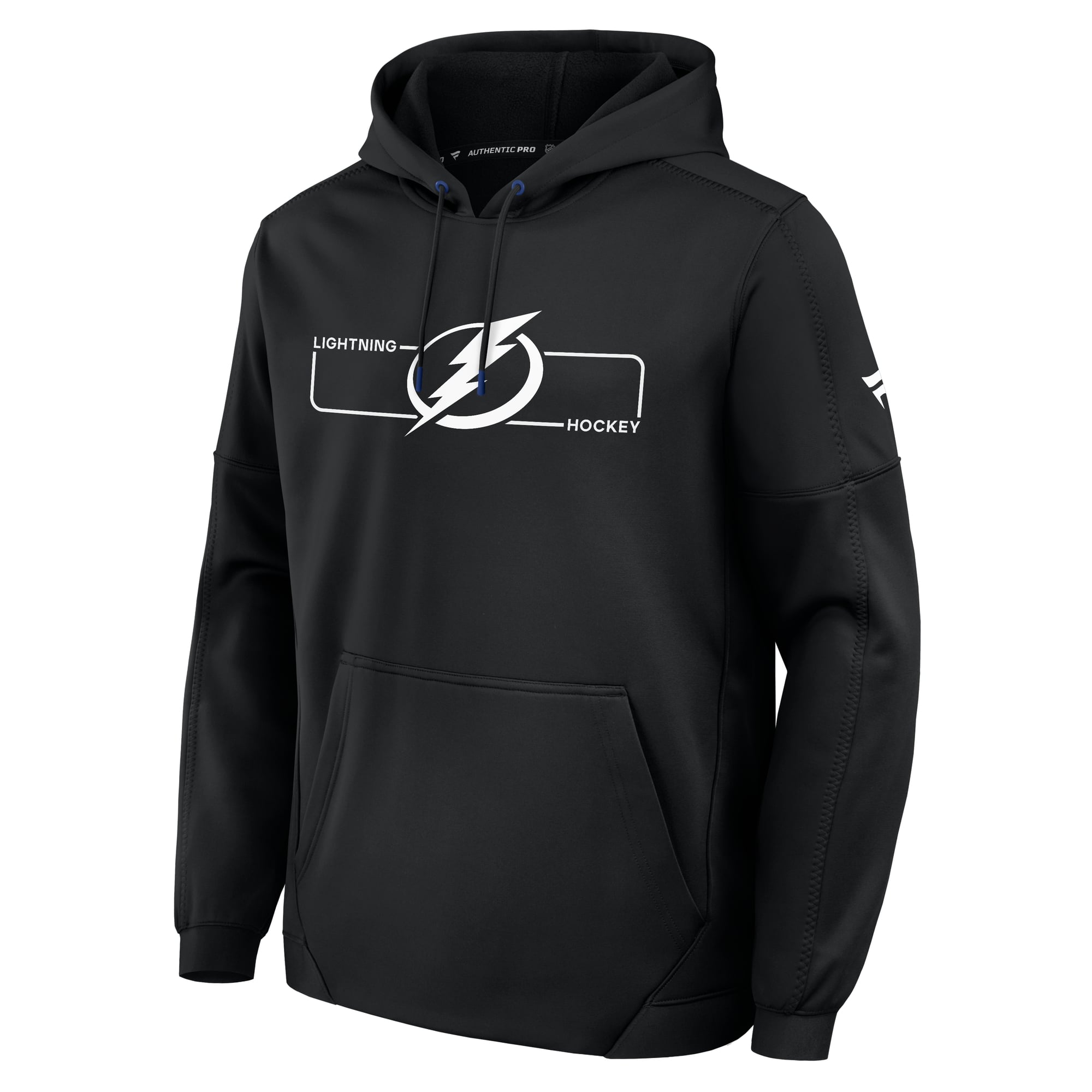 Sweat à capuche polaire authentique Pro Rink noir pour homme Fanatics Tampa Bay Lightning