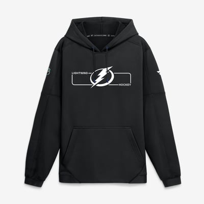Sweat à capuche en polaire authentique Pro Rink noir Tampa Bay Lightning Fanatics pour homme