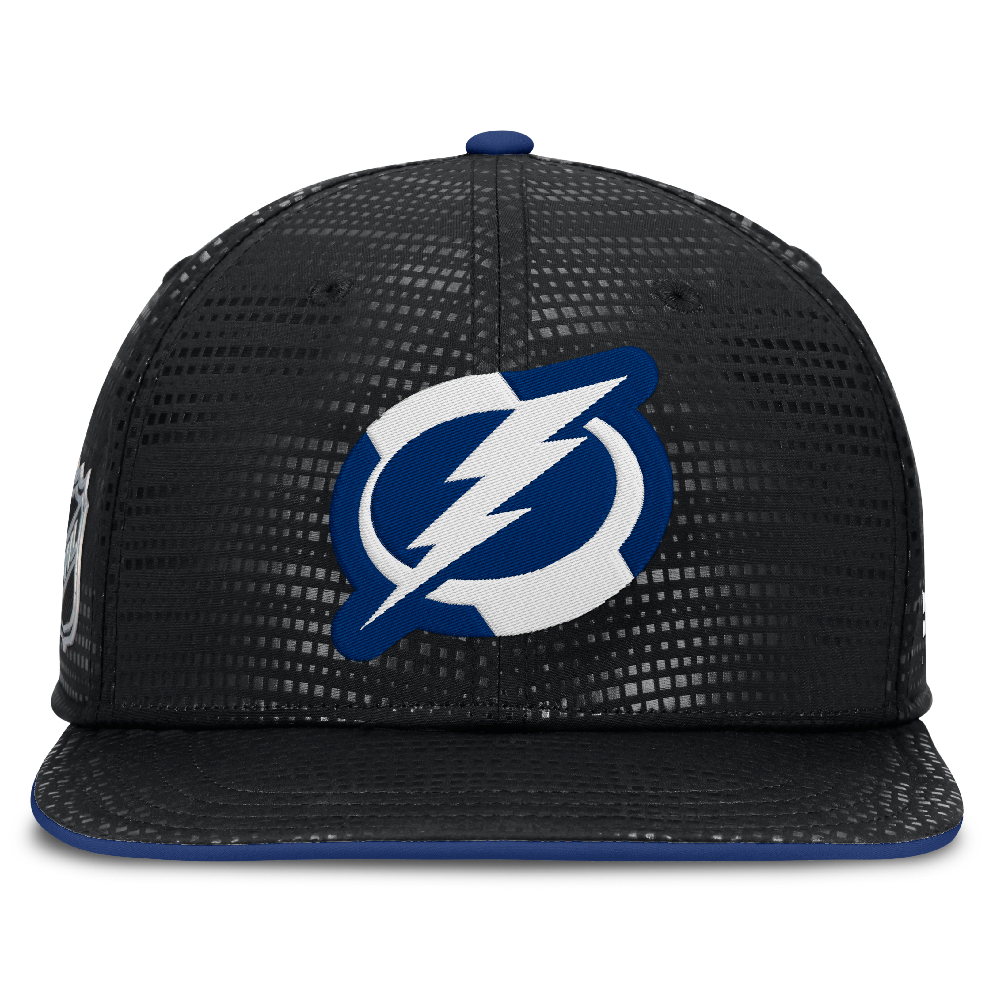 Men's Fanatics Black Tampa Bay Lightning Authentic Pro Rink Square Visor Snapback Hat