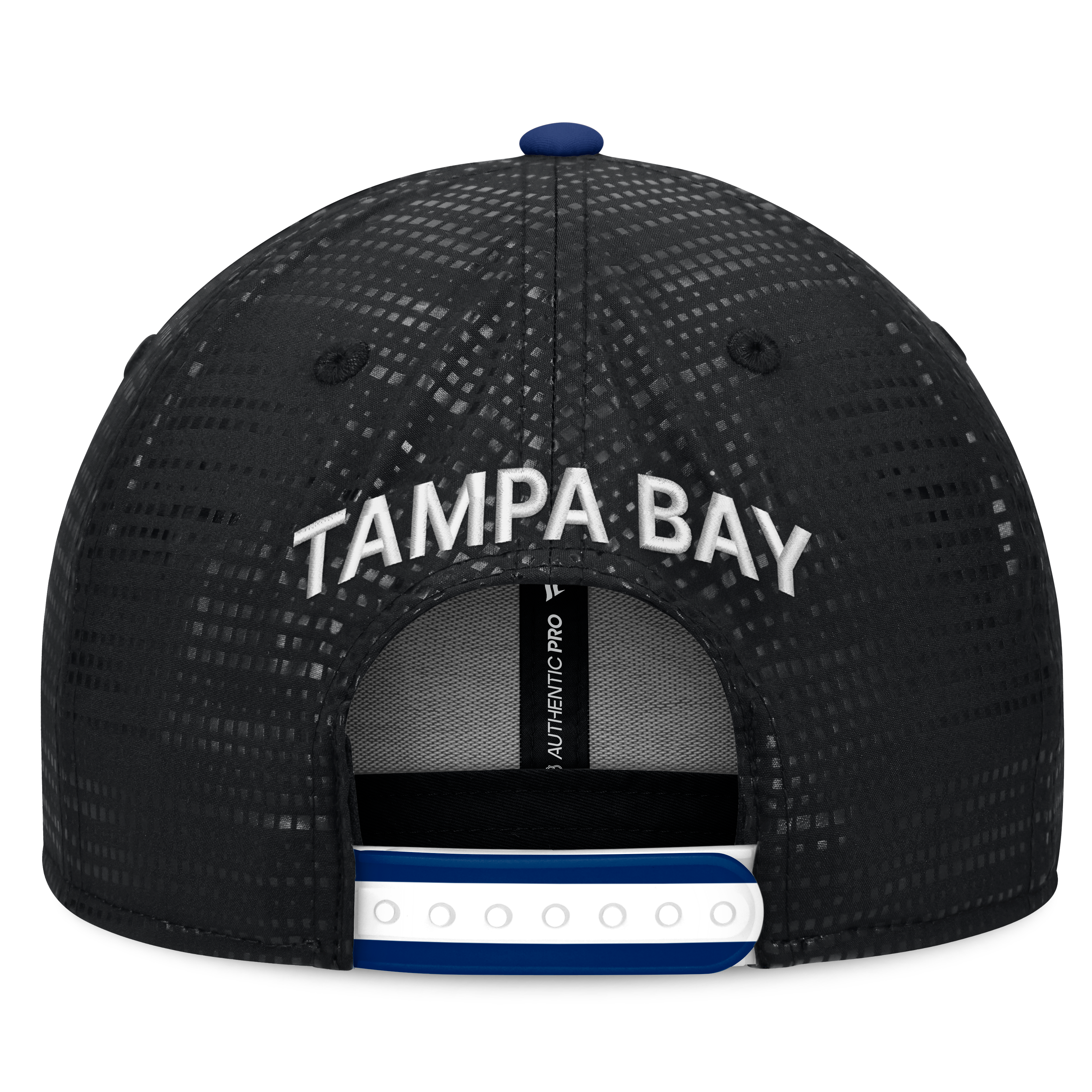Men's Fanatics Black Tampa Bay Lightning Authentic Pro Rink Square Visor Snapback Hat
