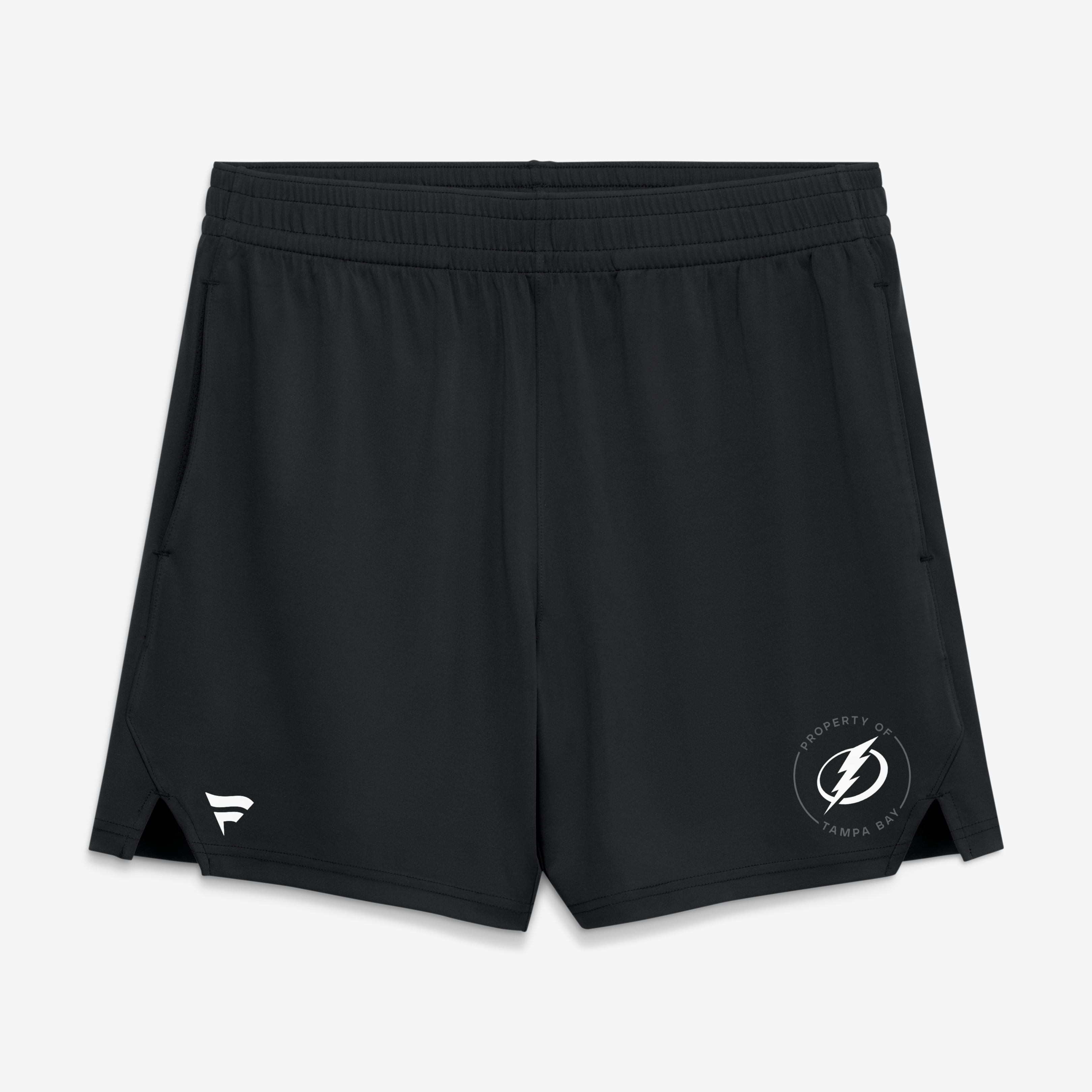 Short d'entraînement authentique professionnel noir Tampa Bay Lightning pour homme (Fanatics)