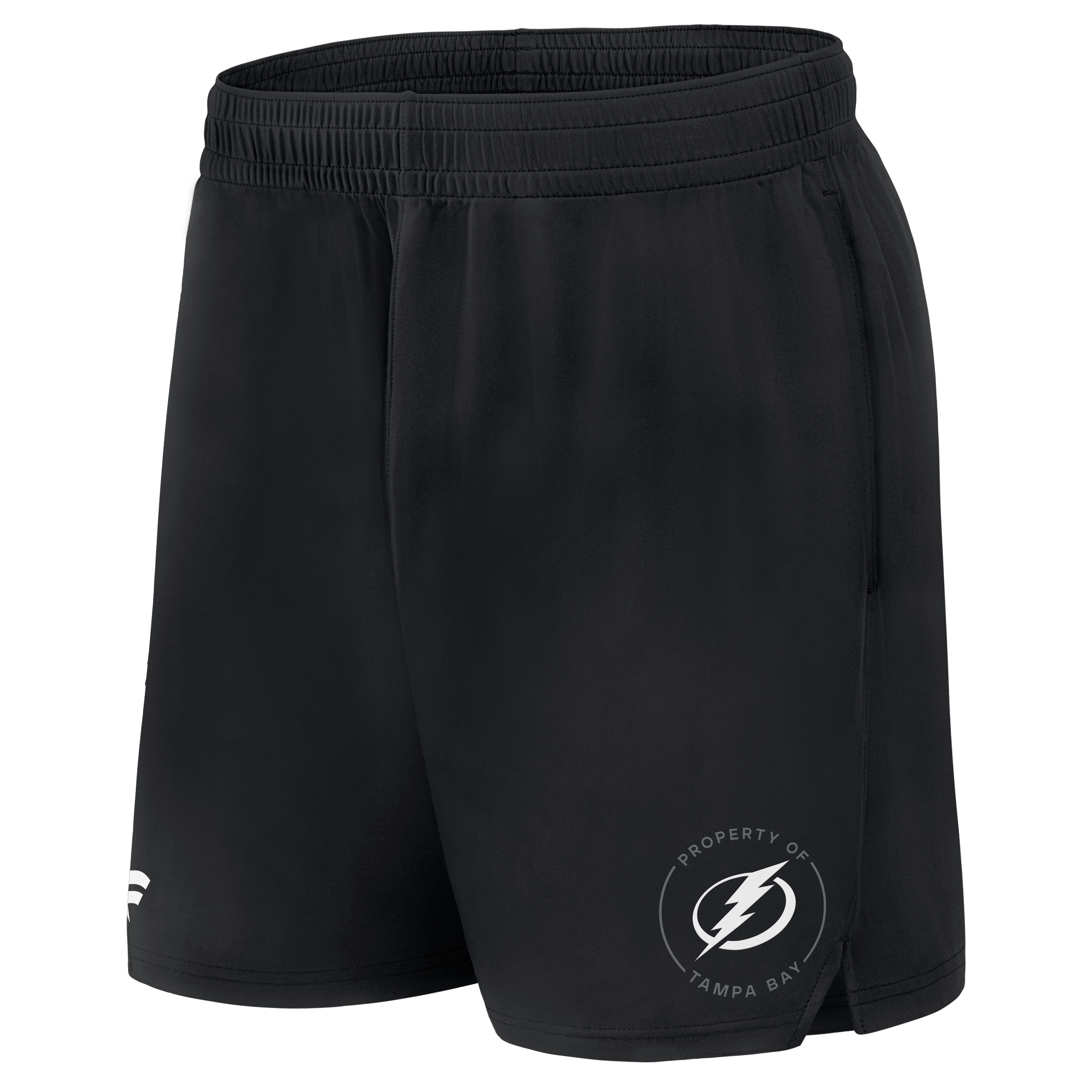 Short d'entraînement authentique professionnel noir Tampa Bay Lightning pour homme (Fanatics)
