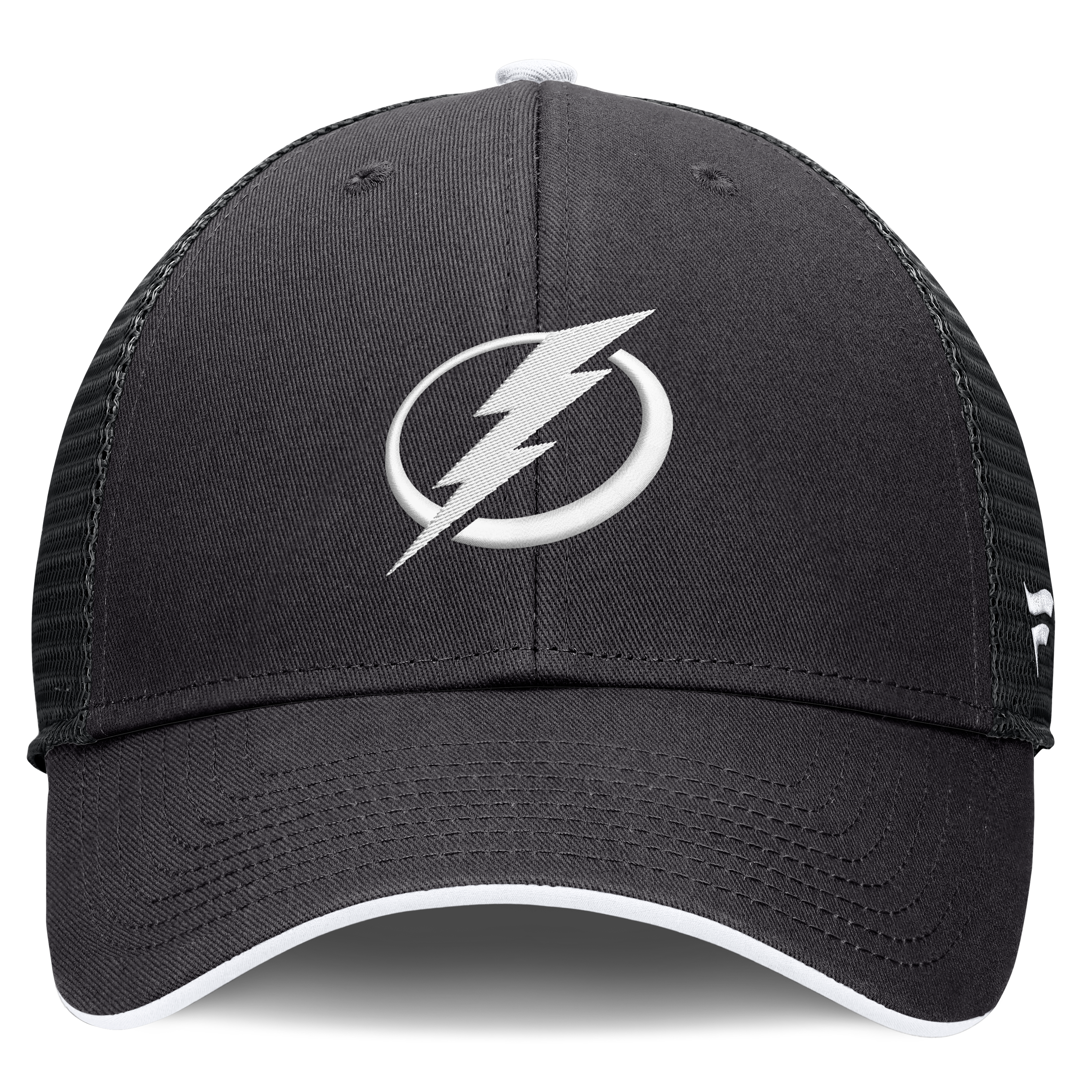 Casquette trucker ajustable Fanatics noire Tampa Bay Lightning Fundamental Limits pour homme