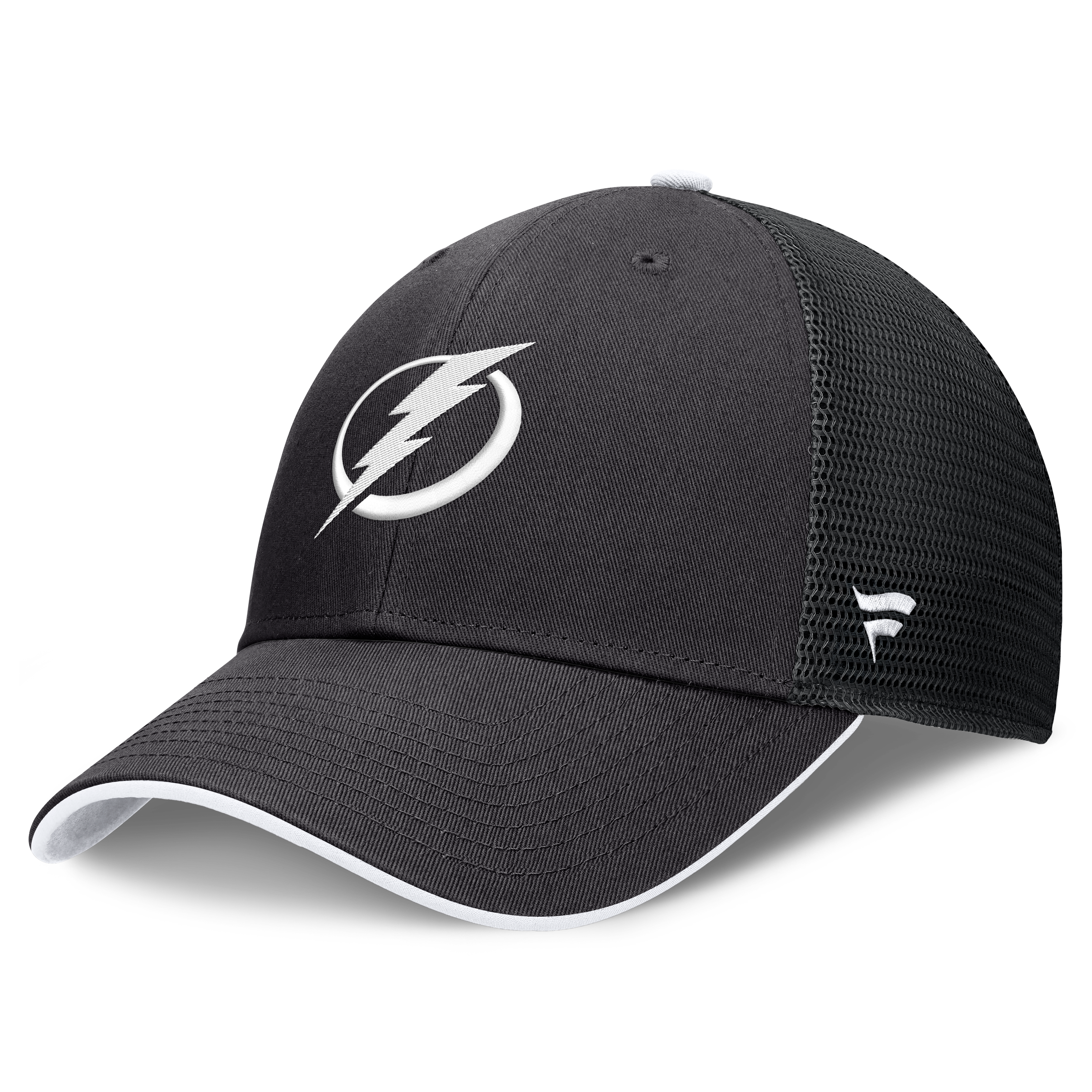 Casquette trucker ajustable Fanatics noire Tampa Bay Lightning Fundamental Limits pour homme