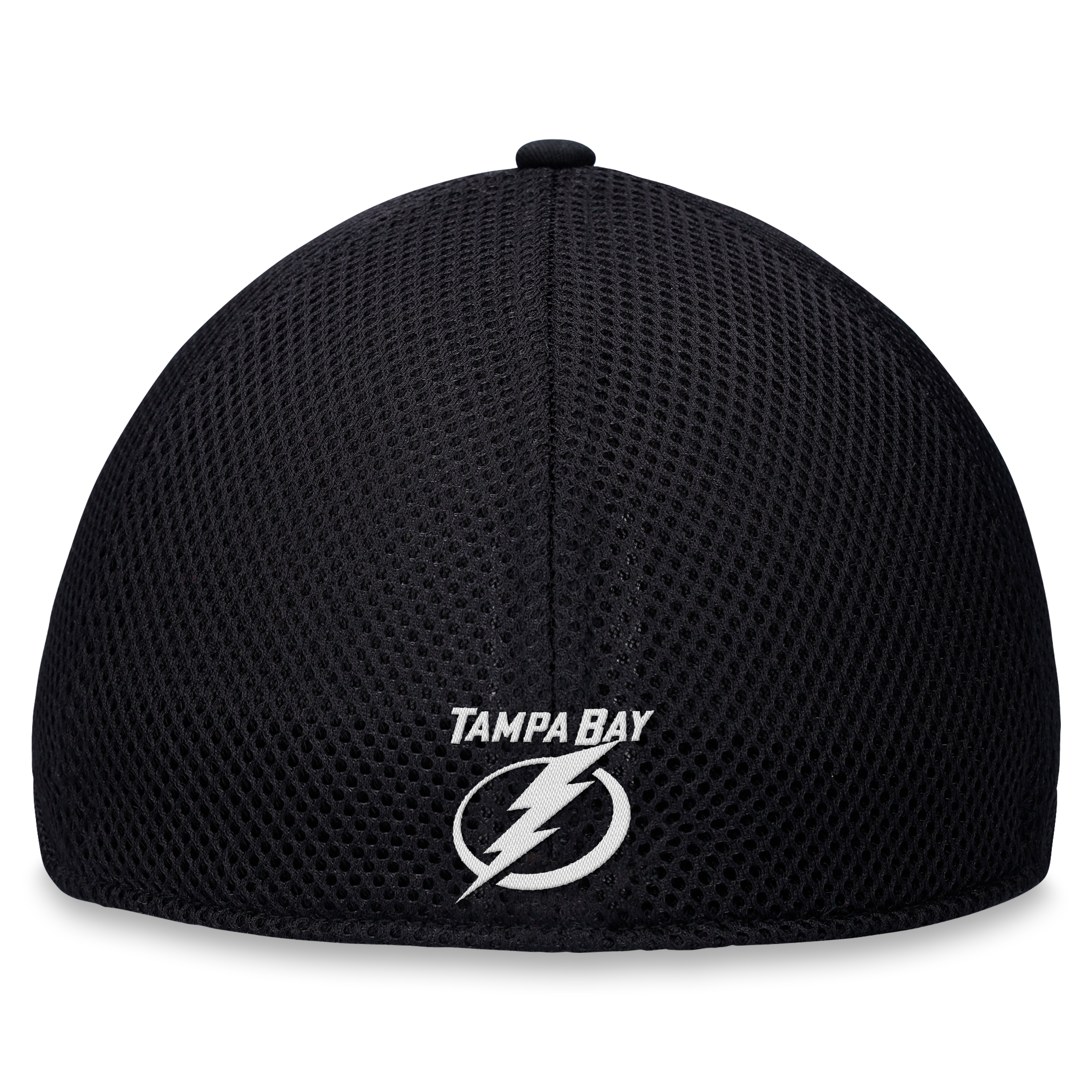 Casquette extensible à dos en maille ton sur Fanatics noire Tampa Bay Lightning pour homme