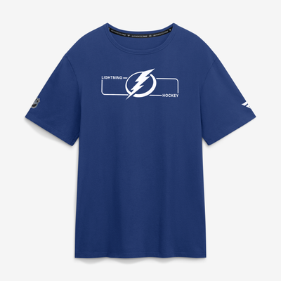 Men's Tampa Bay Lightning Fanatics Blue Authentic Pro Primary Logo T-Shirt