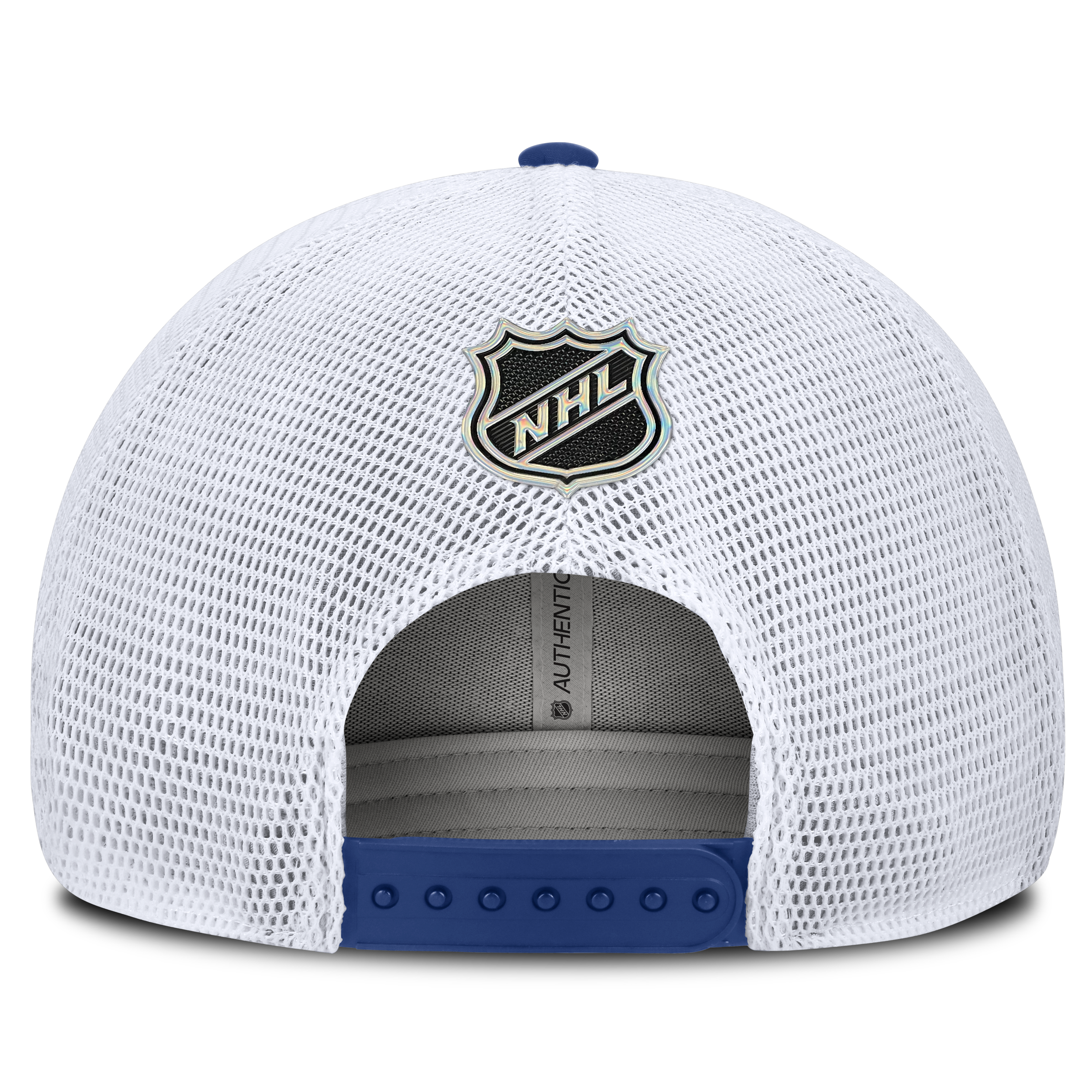 Casquette trucker authentique Pro Rink avec logo encadré, bleue, Tampa Bay Lightning, pour homme, Fanatics