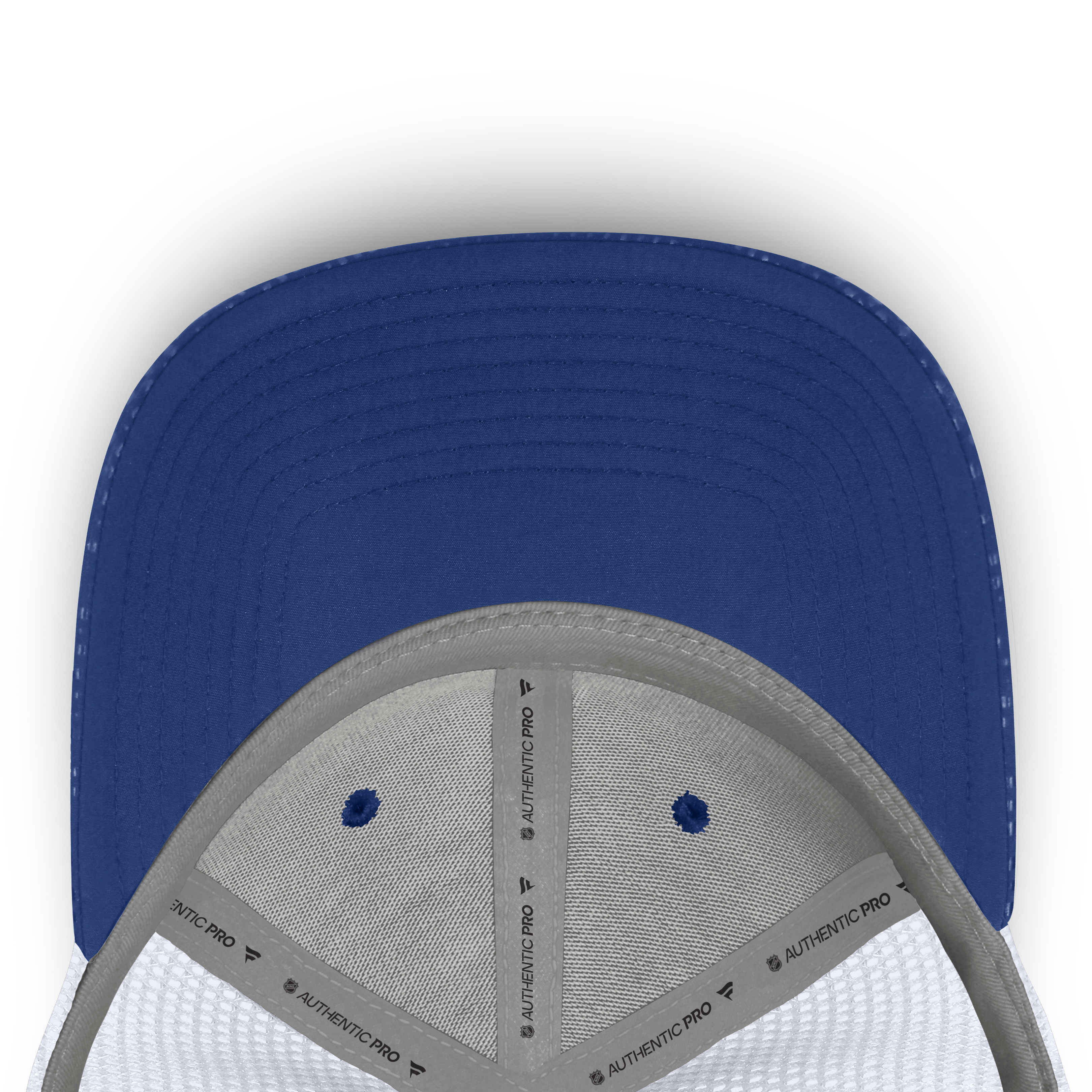 Casquette trucker authentique Pro Rink avec logo encadré, bleue, Tampa Bay Lightning, pour homme, Fanatics