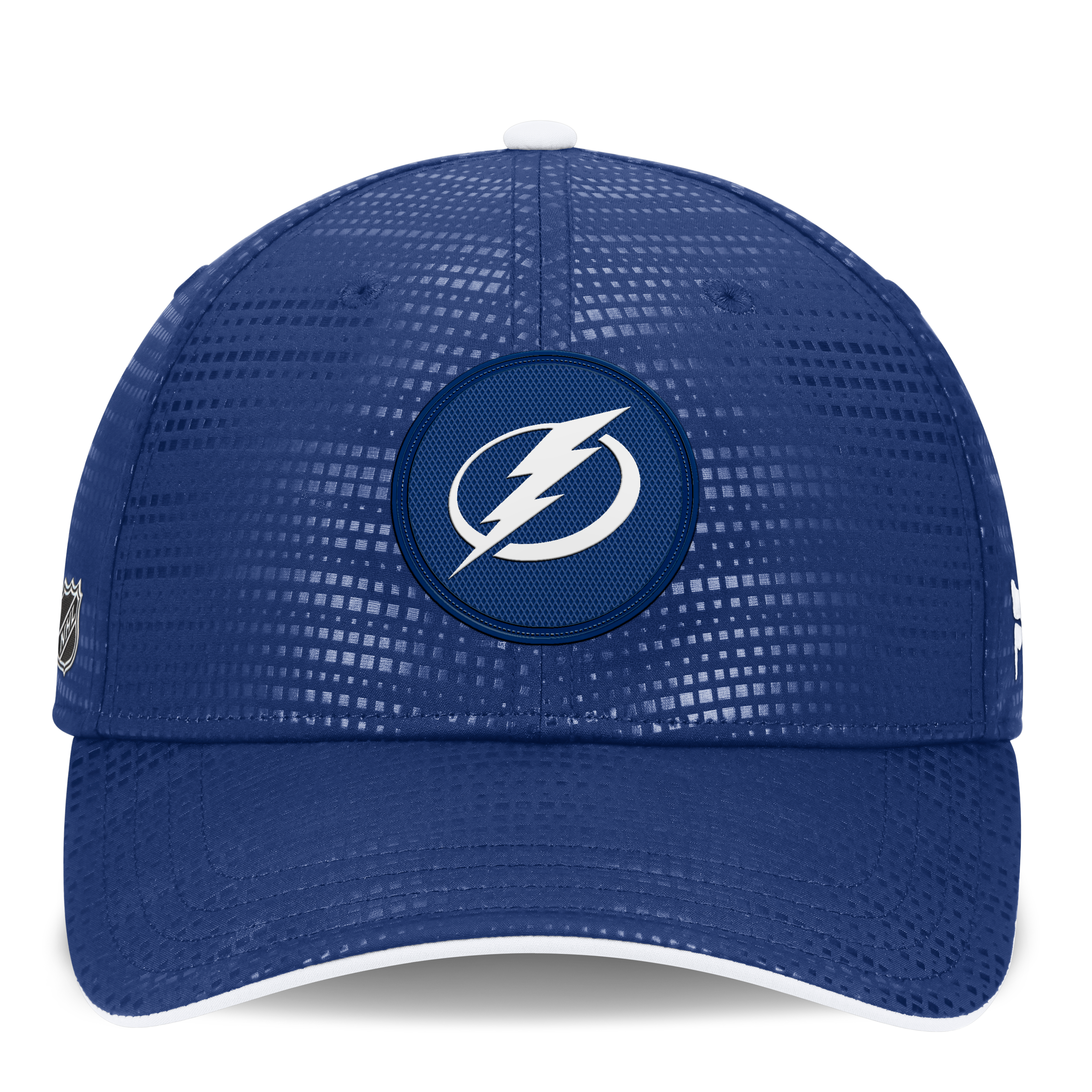 Men's Fanatics Blue Tampa Bay Lightning Authentic Pro Rink Debossed Stretch Fit Hat