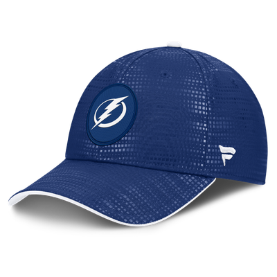 Men's Tampa Bay Lightning Fanatics Blue Authentic Pro Rink Debossed Stretch Fit Hat