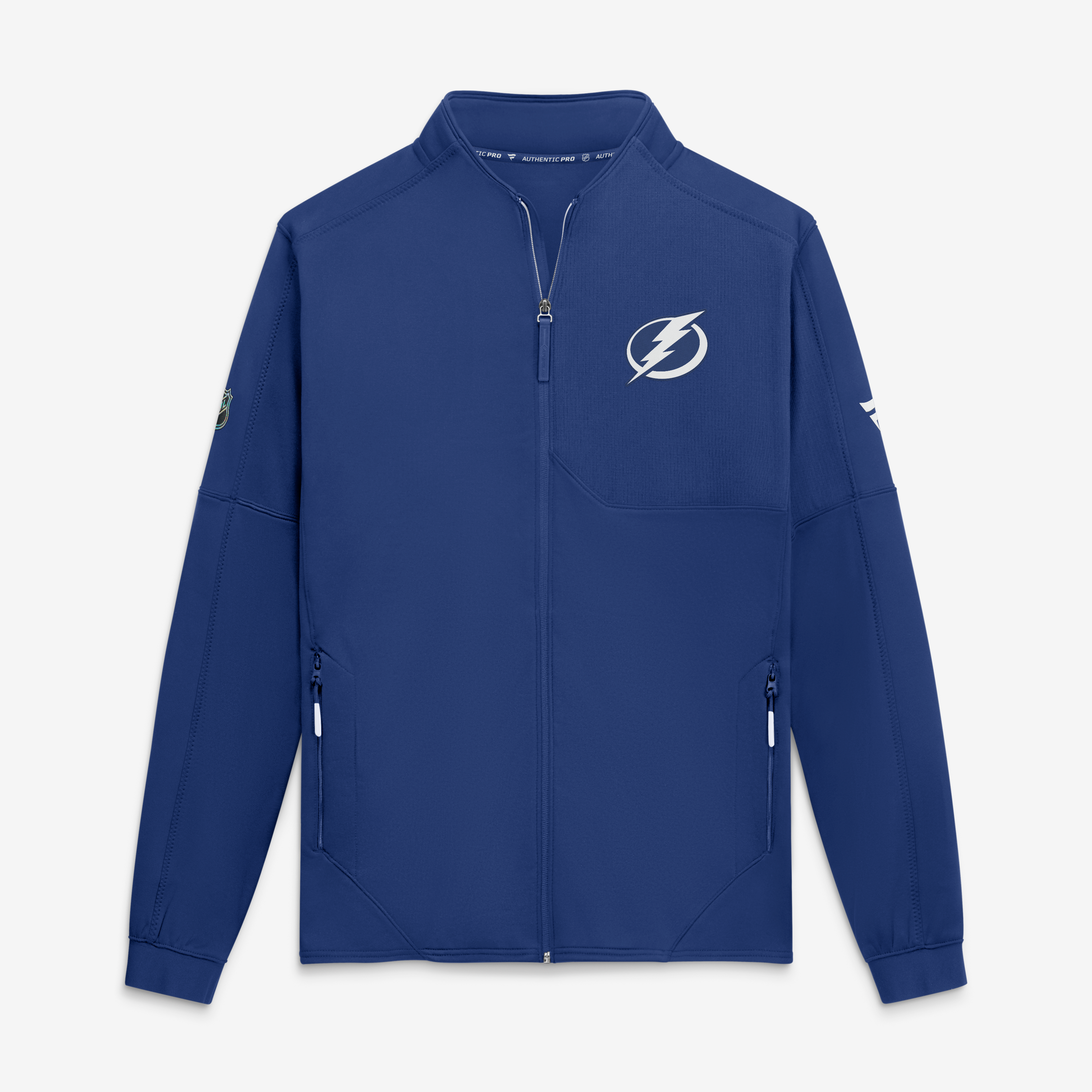 Veste polaire zippée authentique Pro Rink pour homme Fanatics Blue Tampa Bay Lightning