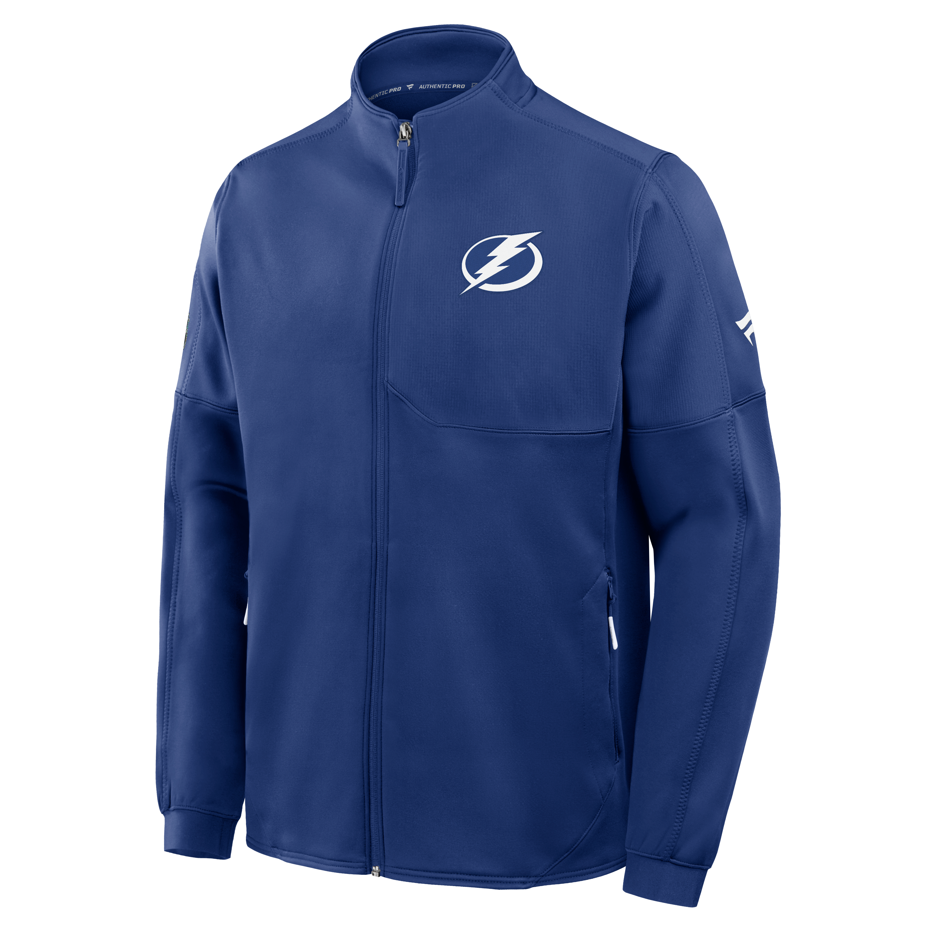 Veste polaire zippée authentique Pro Rink pour homme Fanatics Blue Tampa Bay Lightning
