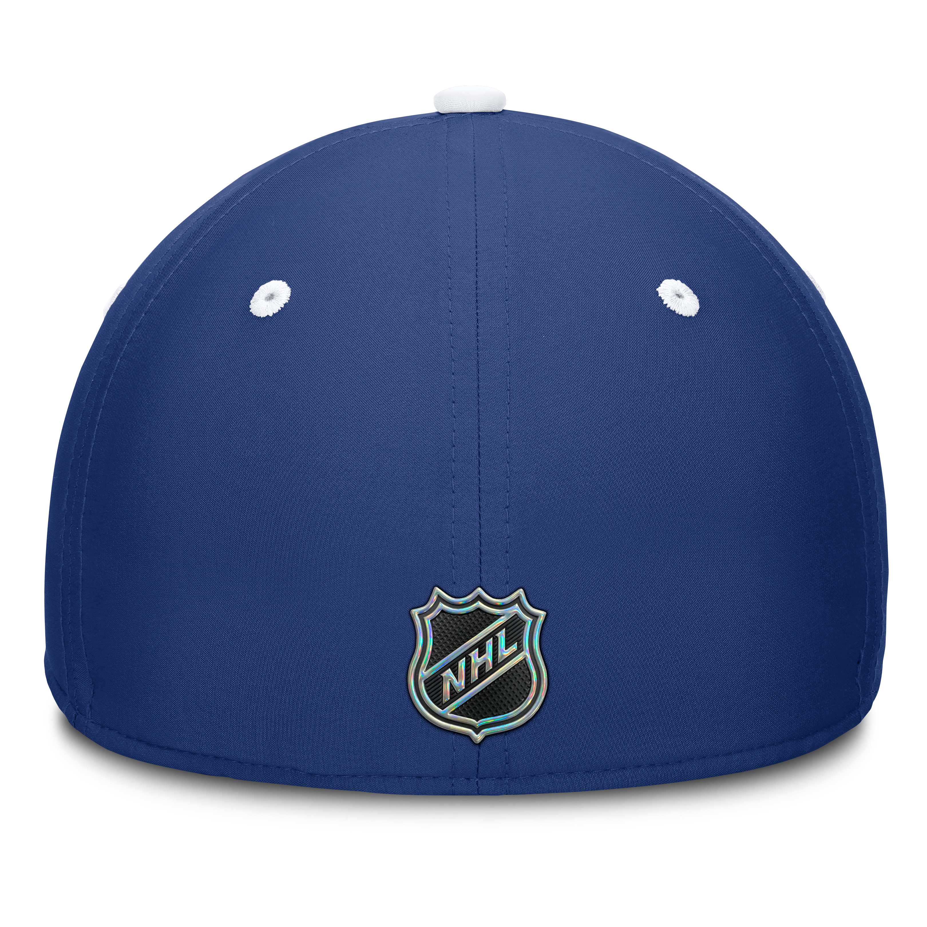 Casquette extensible authentique Pro Rink Fanatics bleue et blanche pour homme, Tampa Bay Lightning