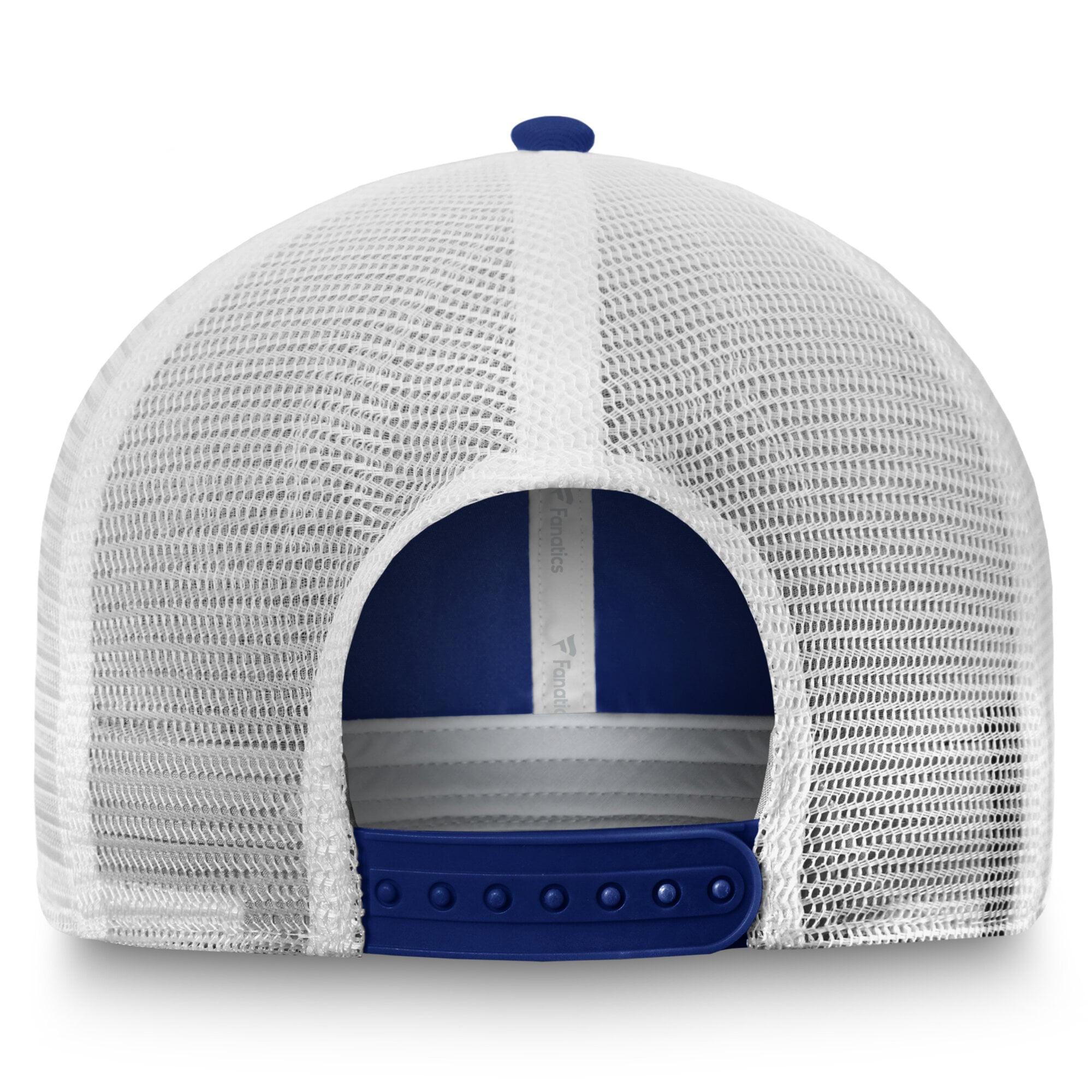 Men's Fanatics Blue/White Tampa Bay Lightning Core Primary Logo Trucker Adjustable Hat