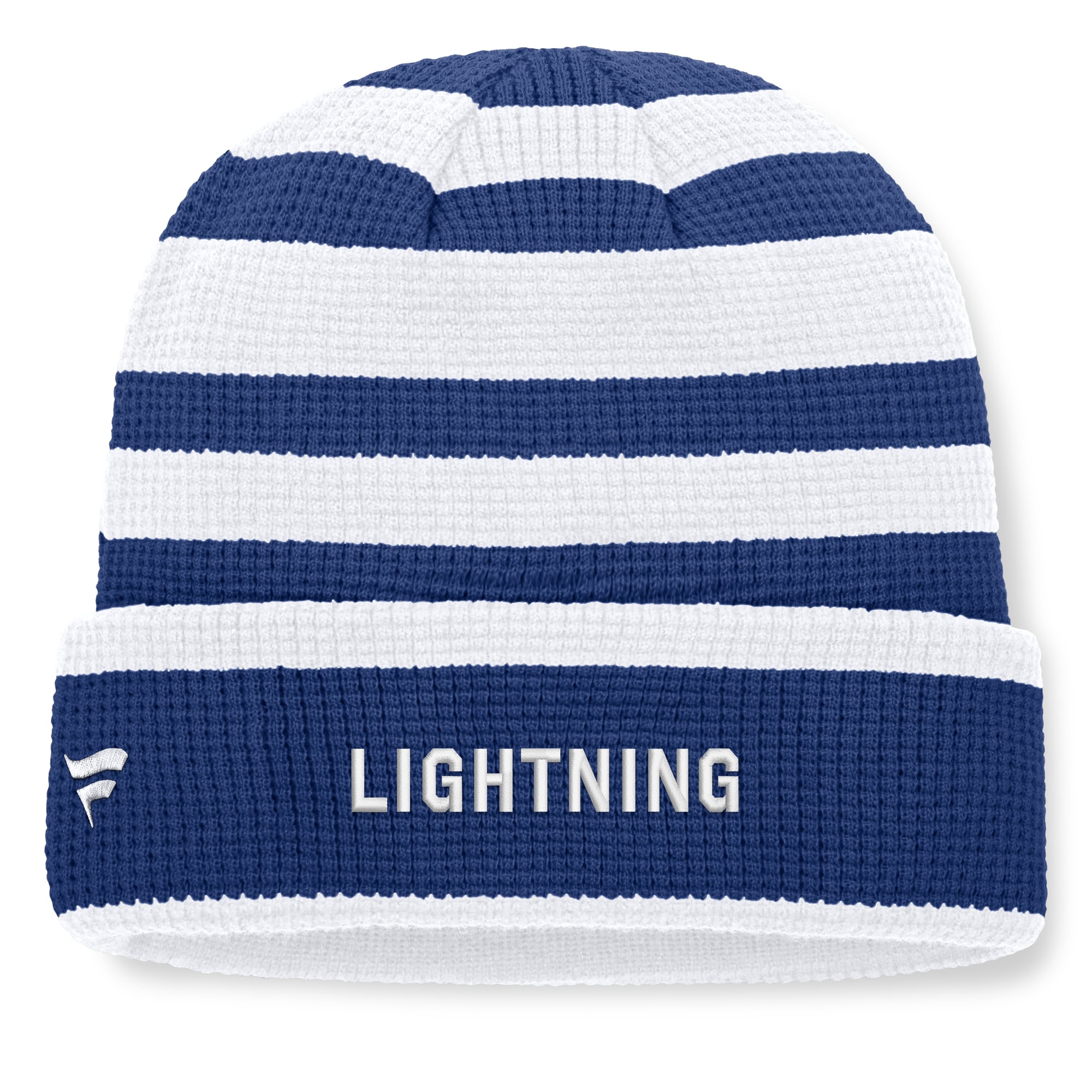 Men's Fanatics Blue/White Tampa Bay Lightning Fundamental Steady Cuffed Knit Hat