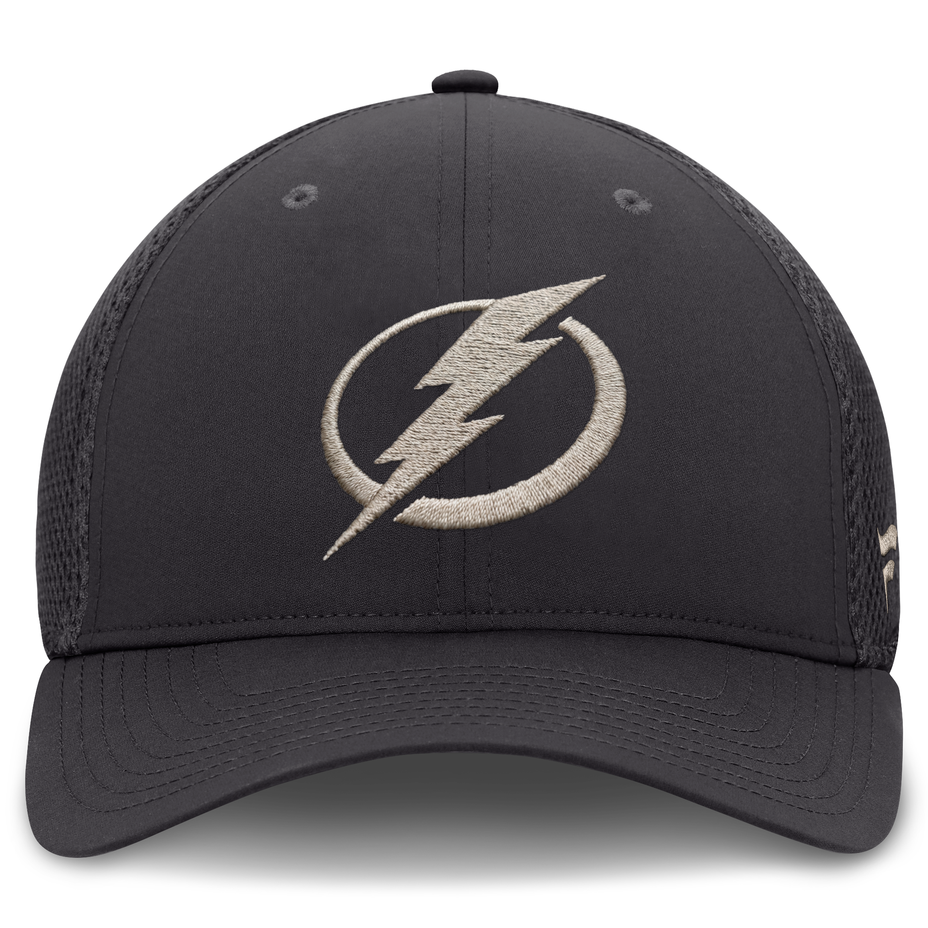 Casquette Fanatics pour homme, couleur anthracite, Tampa Bay Lightning, dos en maille extensible