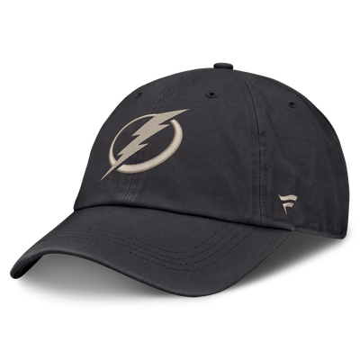 Men's Tampa Bay Lightning Fanatics Charcoal Road Phantom Washed Adjustable Hat