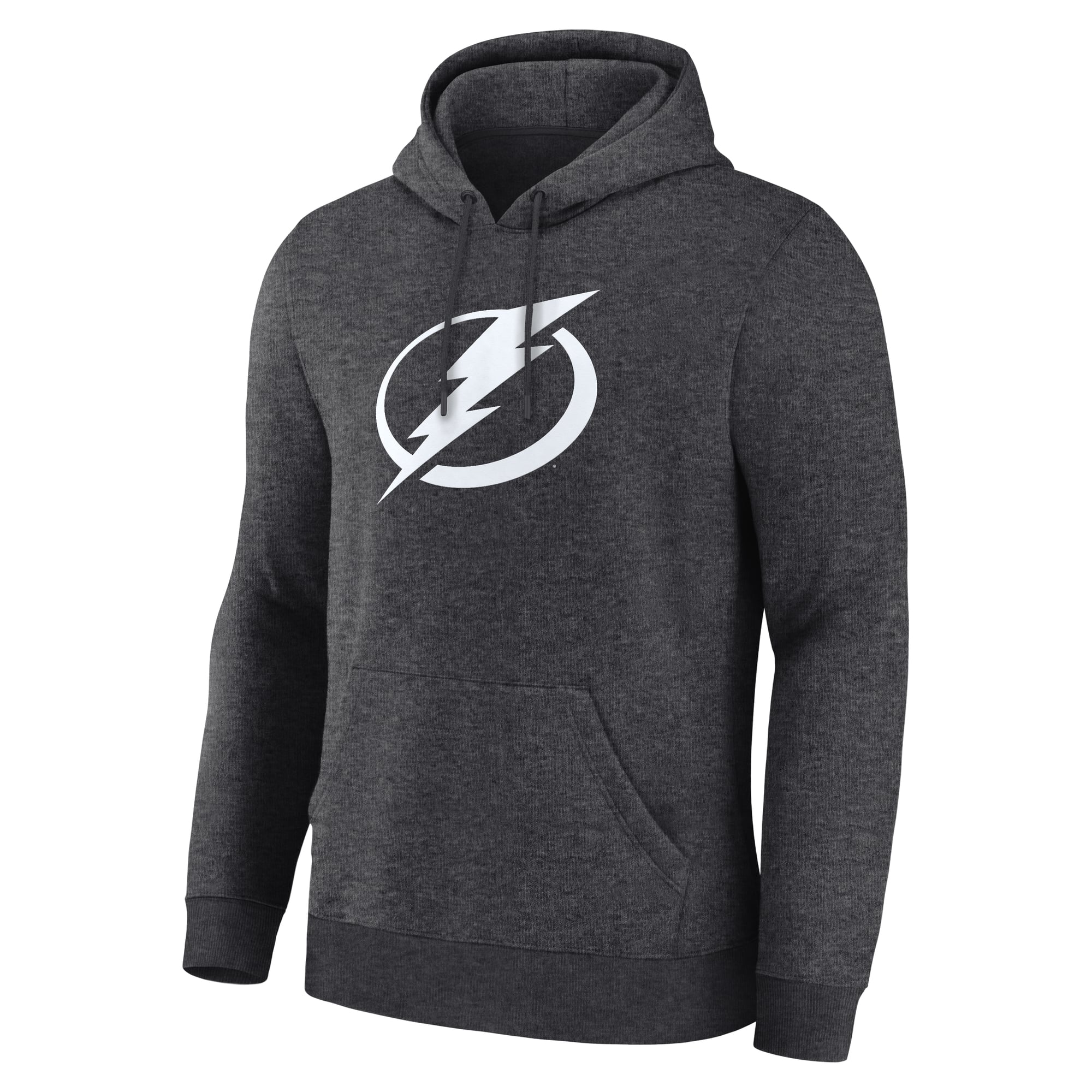 Sweat à capuche essentiel pour homme Fanatics Heather Charcoal Tampa Bay Lightning