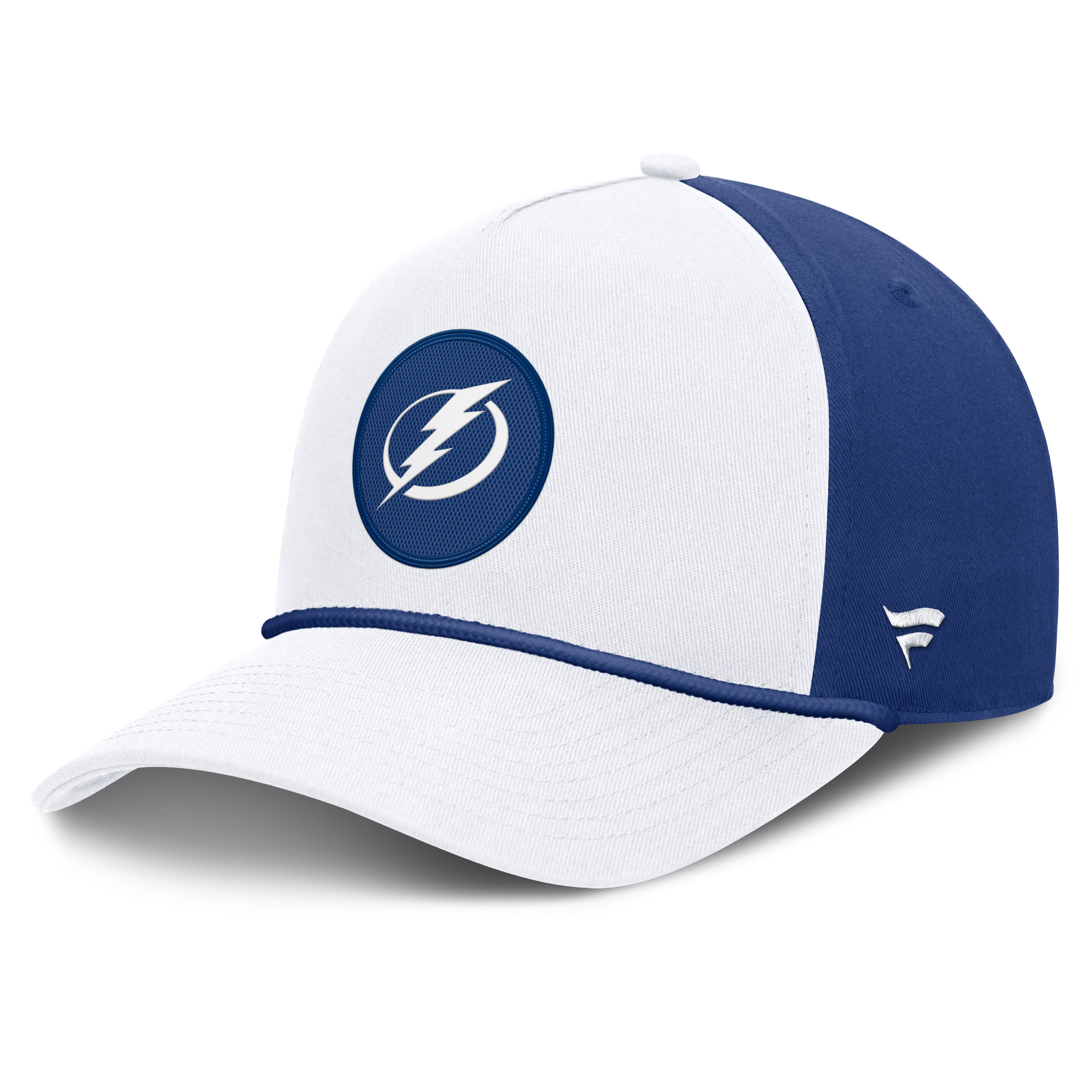 Casquette ajustable Fanatics blanche Tampa Bay Lightning Authentic Pro Rink A-Frame pour homme
