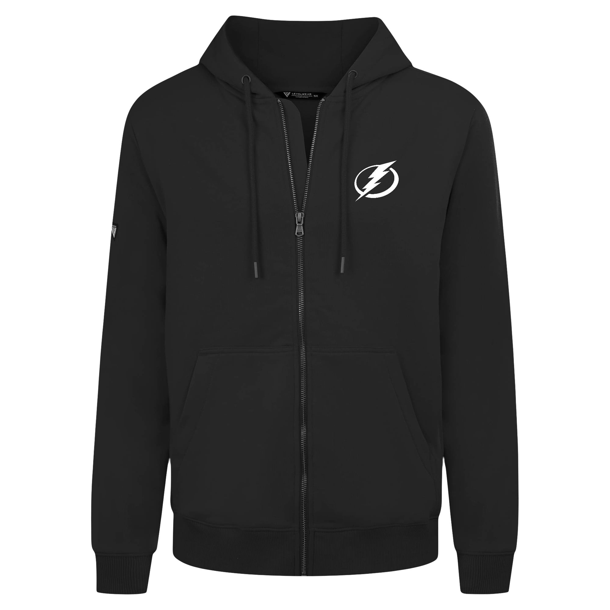 Sweat à capuche zippé Levelwear noir Tampa Bay Lightning pour homme