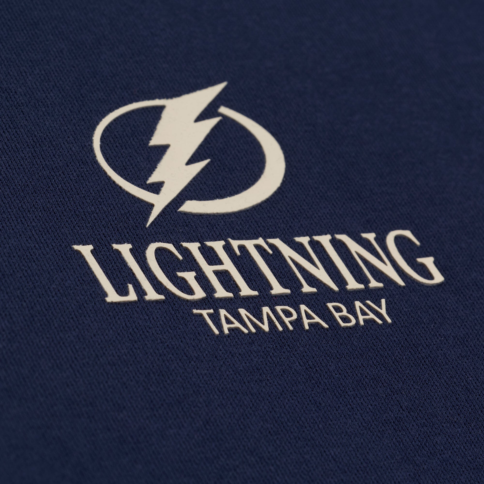 Men's Mitchell & Ness Navy Tampa Bay Lightning Core Essentials Hoodie
