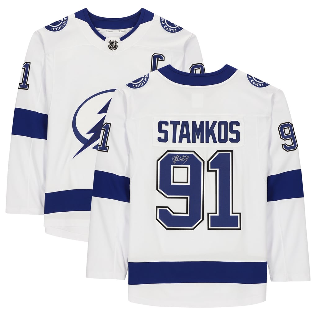 Steven Stamkos Tampa Bay Lightning Autographed White Fanatics 
