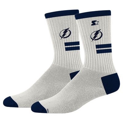 Chaussettes de compression unisexe Tampa Bay Lightning PRO Premiere rembourrées - Crème