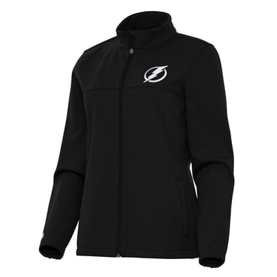 Tampa Bay Lightning Antigua Women's Links 2 Full-Zip Golf Jacket - Black
