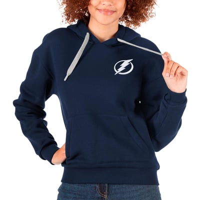 Tampa Bay Lightning Antigua Women's Victory Pullover Hoodie - Navy