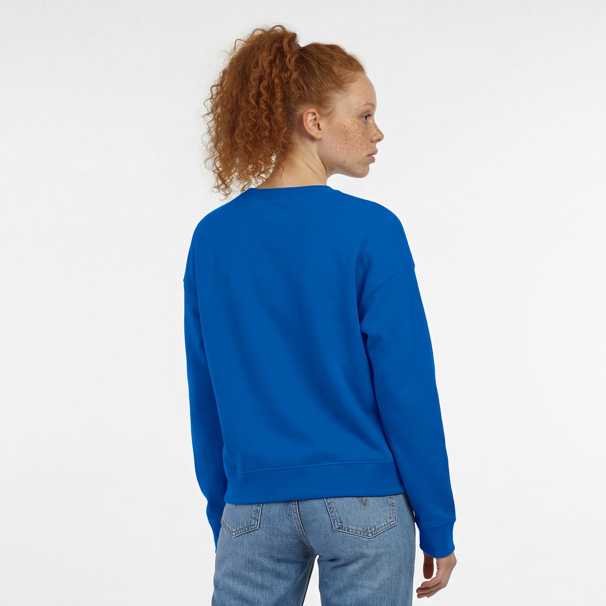 Women's Champion Royal Tampa Bay Lightning Wordmark Lockup Powerblend Sweatshirt