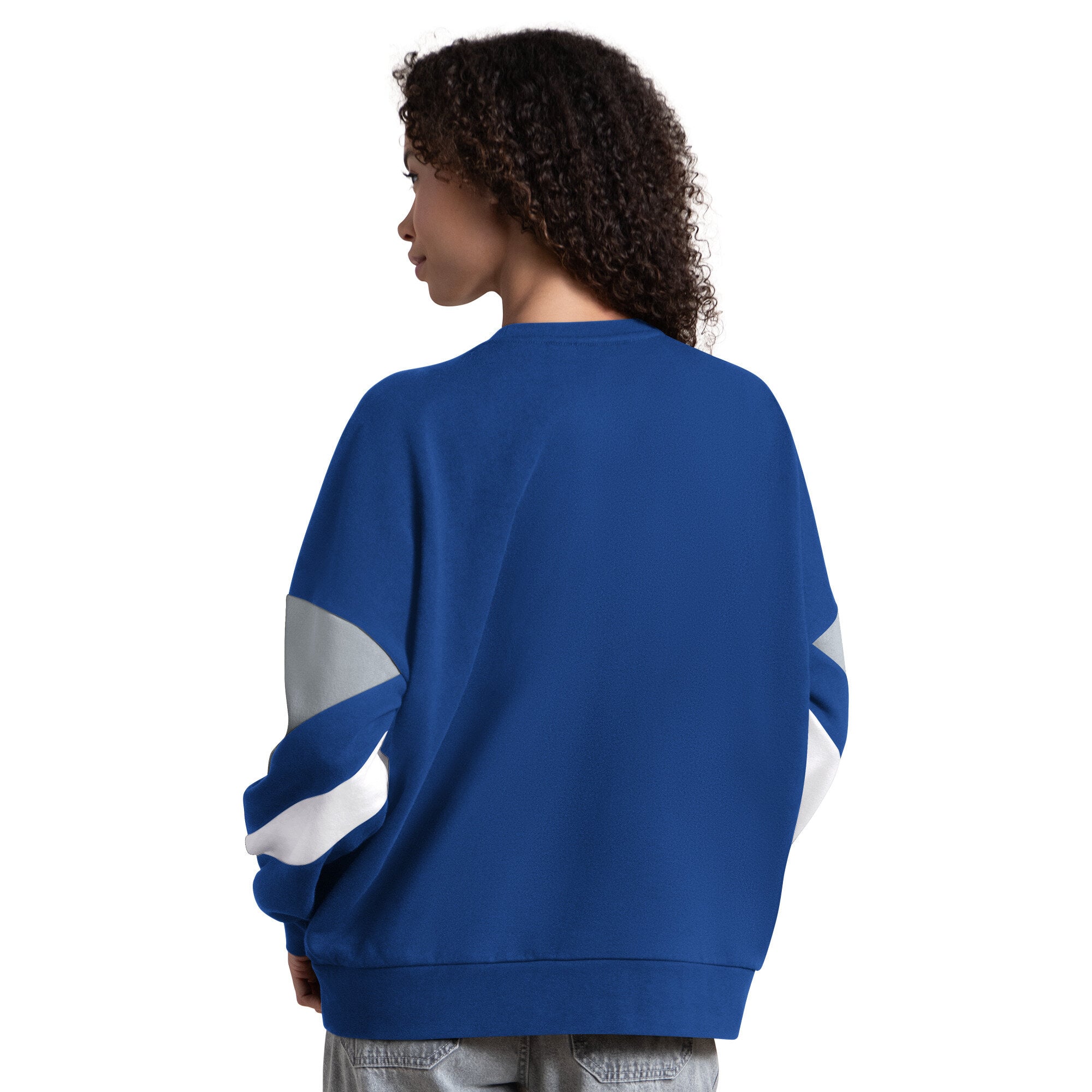 Sweat-shirt à manches longues et color block bleu Starter pour femme, Tampa Bay Lightning Grand Slam