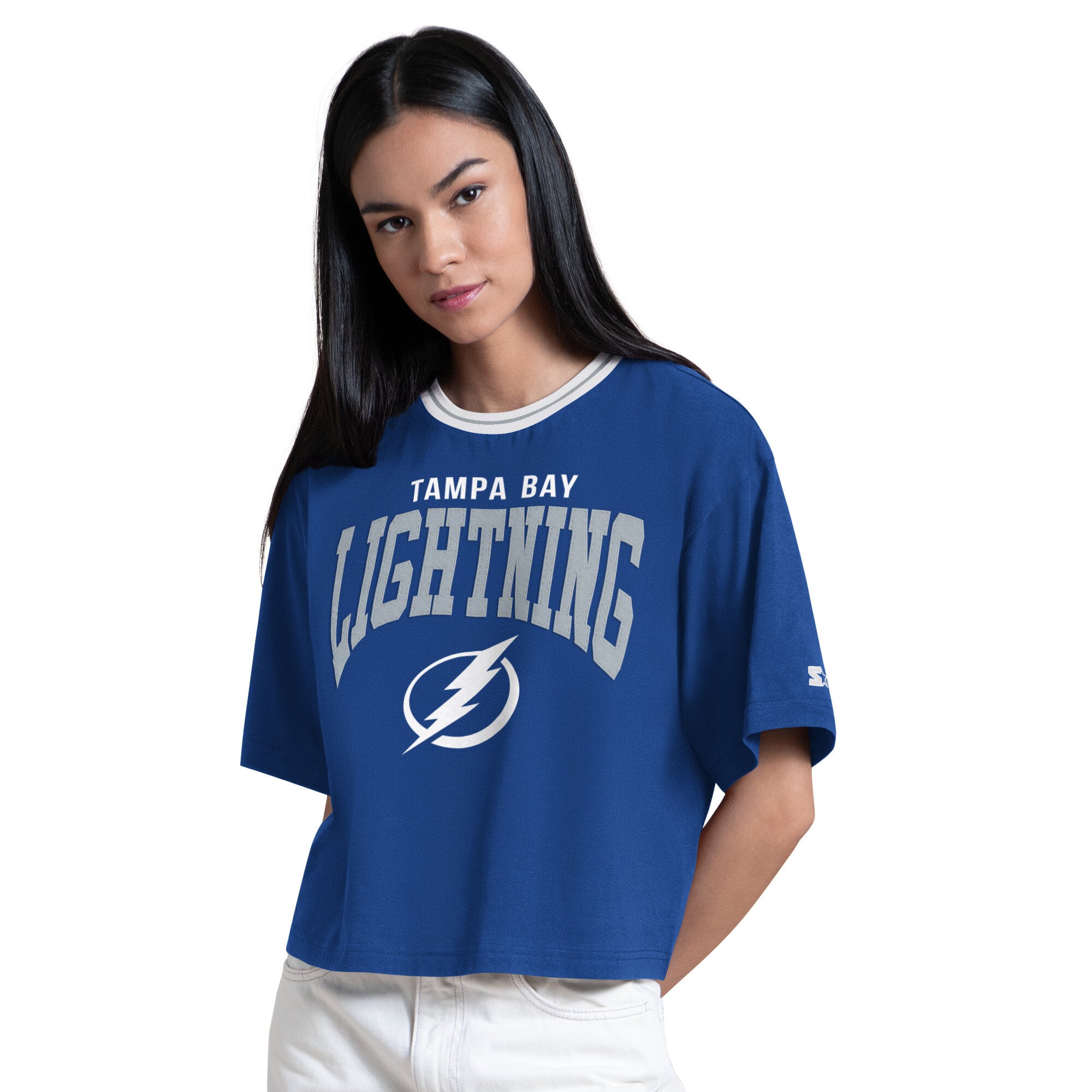 T-shirt court Starter Royal pour femmes, Tampa Bay Lightning Ace