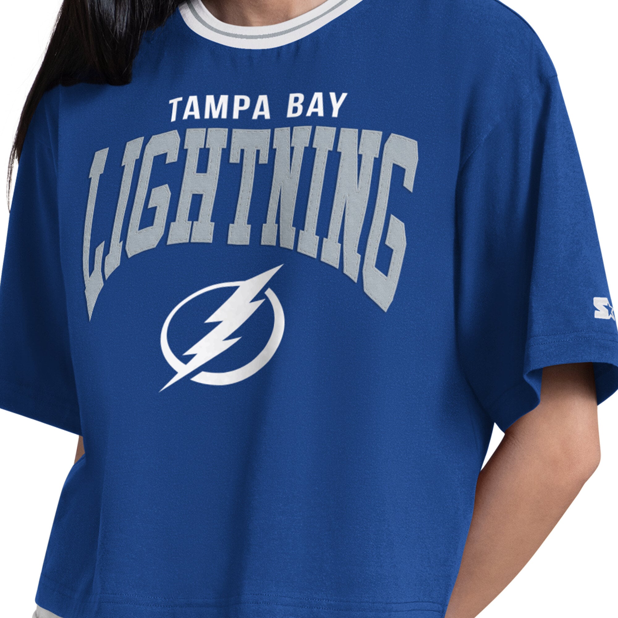 T-shirt court Starter Royal pour femmes, Tampa Bay Lightning Ace