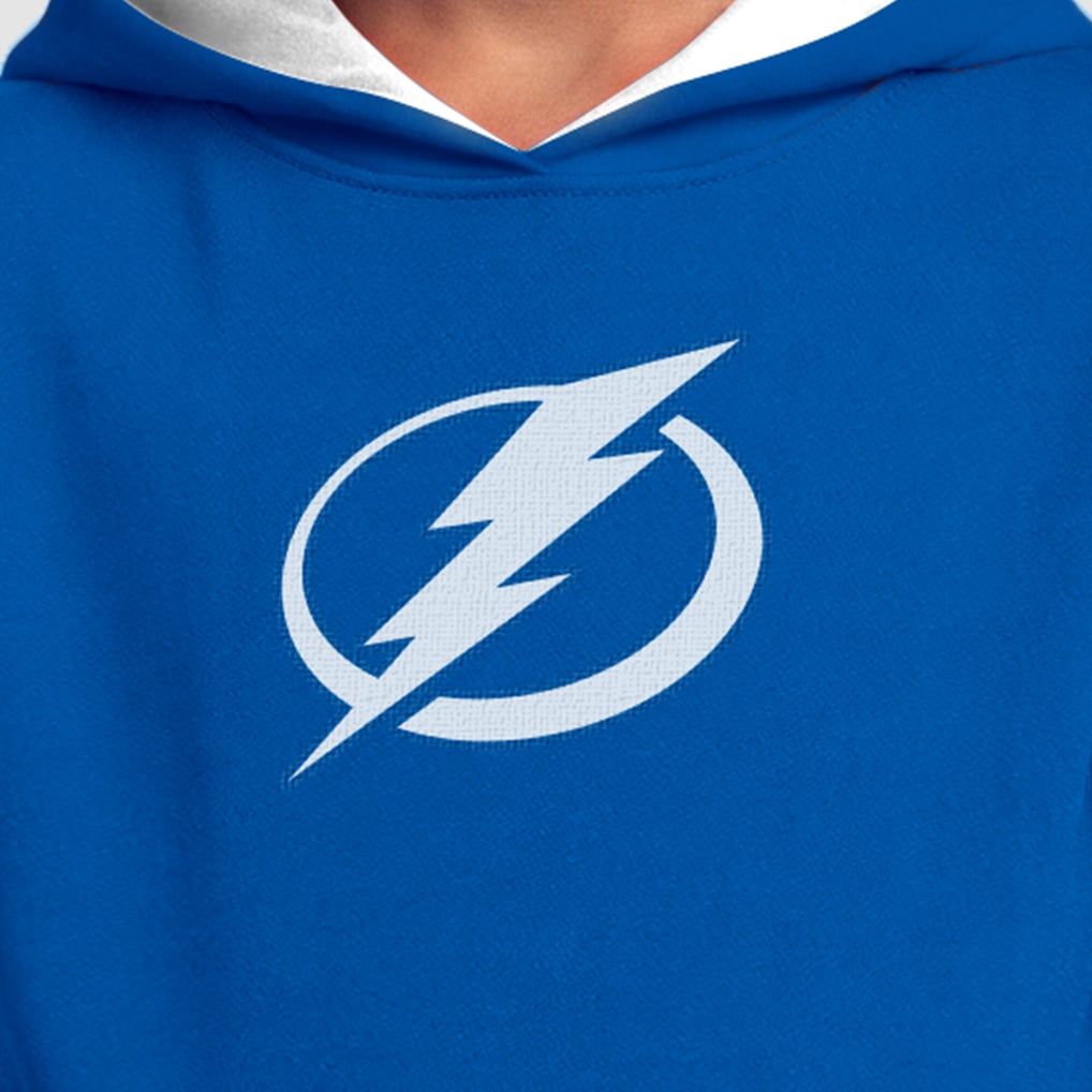 Sweat à capuche en polaire royale pour jeunes, champion du Lightning de Tampa Bay