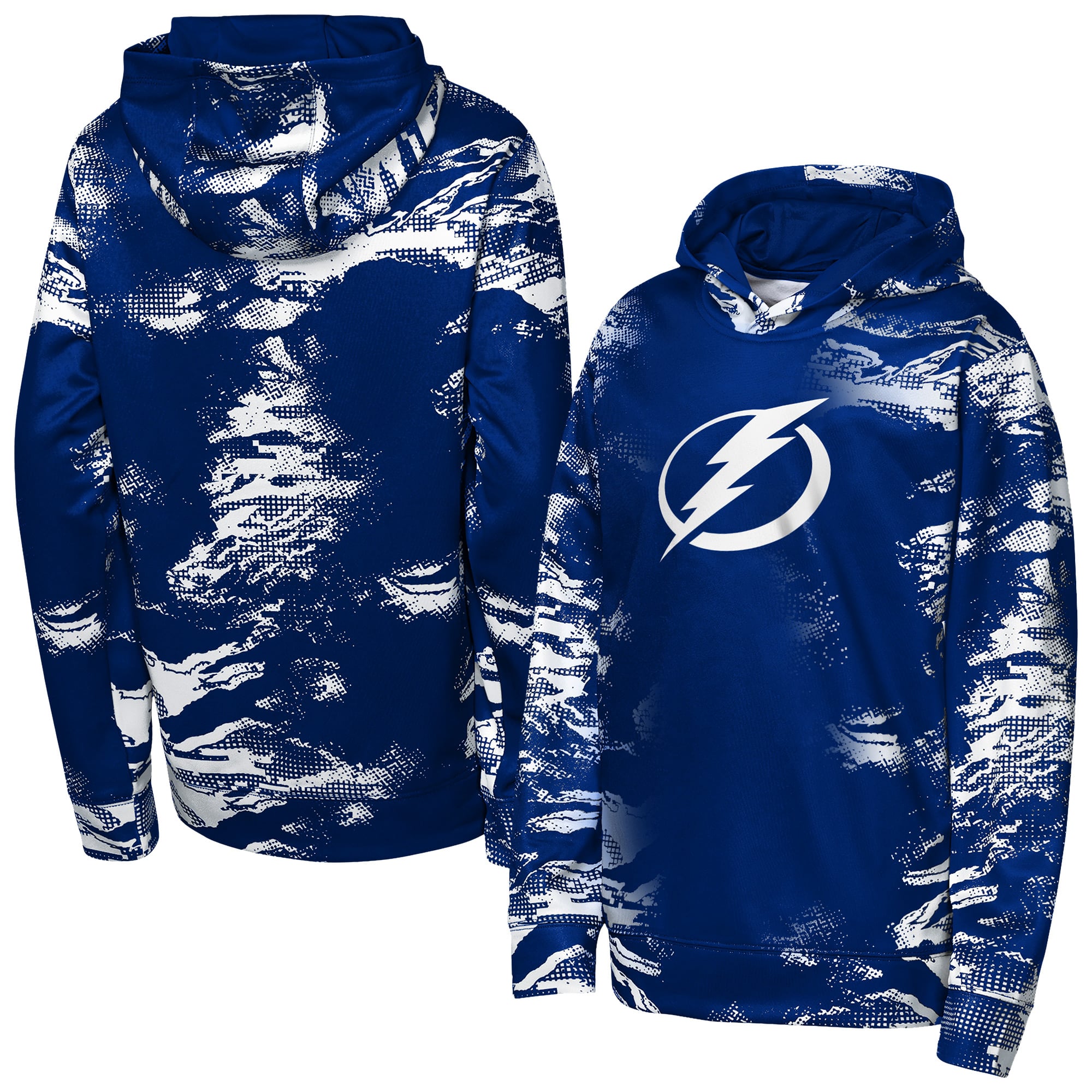 Sweat à capuche Youth Outerstuff bleu Tampa Bay Lightning Team Dynamics