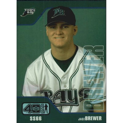 2002 Upper Deck 40-Man Electric Rainbow #127 Jace Brewer