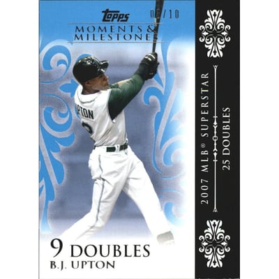 2008 Topps Moments and Milestones Blue #45-9 B.J. Upton