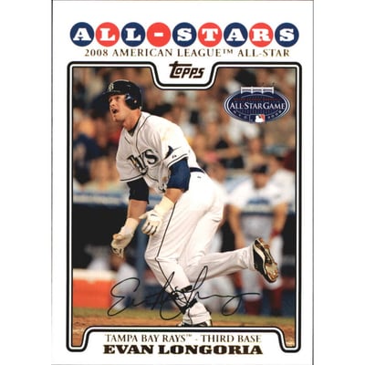 2008 Topps Update Gold Foil #UH288 Evan Longoria AS