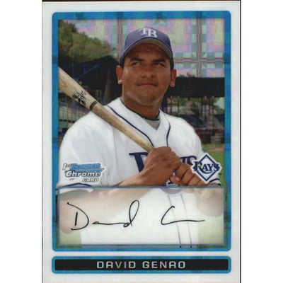 2009 Bowman Chrome Prospects X-Fractors #BCP63 David Genao