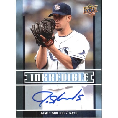 2009 Upper Deck Inkredible #SJ James Shields S2