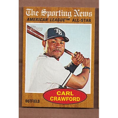 2011 Topps Heritage #470 Carl Crawford AS SP