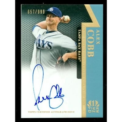2011 Topps Tier One On The Rise Autographs #AC Alex Cobb/999