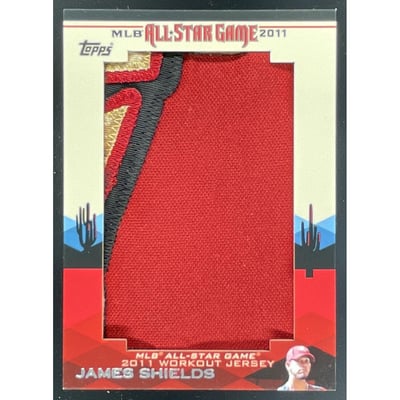 2011 Topps Update All Star Stitches Jumbo Patches #ASJP-60 James Shields /6