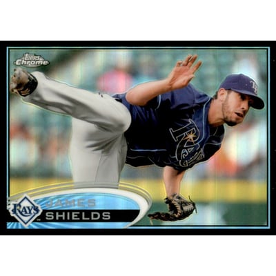 2012 Topps Chrome Black Refractors #59 James Shields