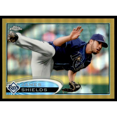 2012 Topps Chrome Gold Refractors #59 James Shields