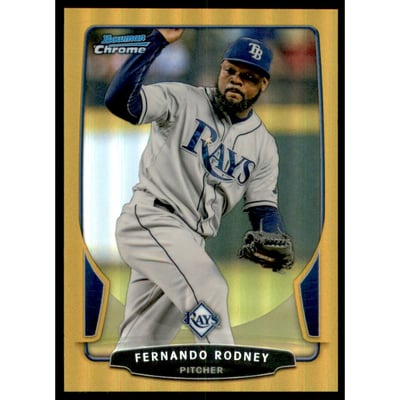 2013 Bowman Chrome Gold Refractors #51 Fernando Rodney