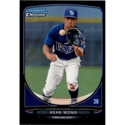 2013 Bowman Chrome Mini Black Refractors #17 Kean Wong