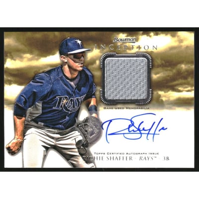 2013 Bowman Inception Relic Autographs #RS Richie Shaffer